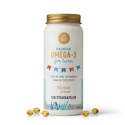 Premium norwegisches Omega-3 für Kinder – 60 Tage Versorgung mit DHA & EPA für Gehirn, Augen & Immunsystem